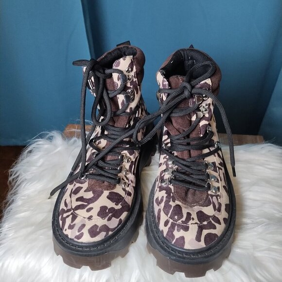 Urban Outfitters Shoes - Urban Outfitters " Tina " leopard Hiker boots.